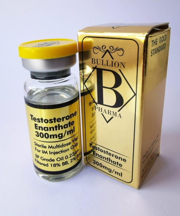 Bullion Pharma Testosterone Enanthate 300 10ml Vial for sale